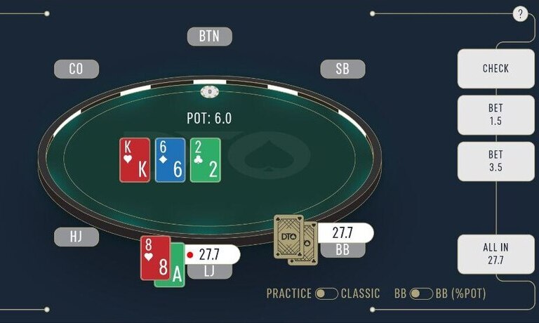 Мобильное приложение DTO Poker Trainer